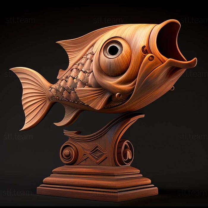 3D model Voile telescope fish (STL)